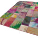 Handmade turkish overdyed 198 cm x 300 cm multicolor patchwork carpet