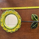 Glazed ceramic mirror by Mithé Espelt
