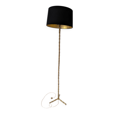 Lampadaire en bronze façon ''faux-bambou'' attribué à la Maison Baguès