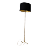 Lampadaire en bronze façon "faux-bambou" attribué à la Maison Baguès