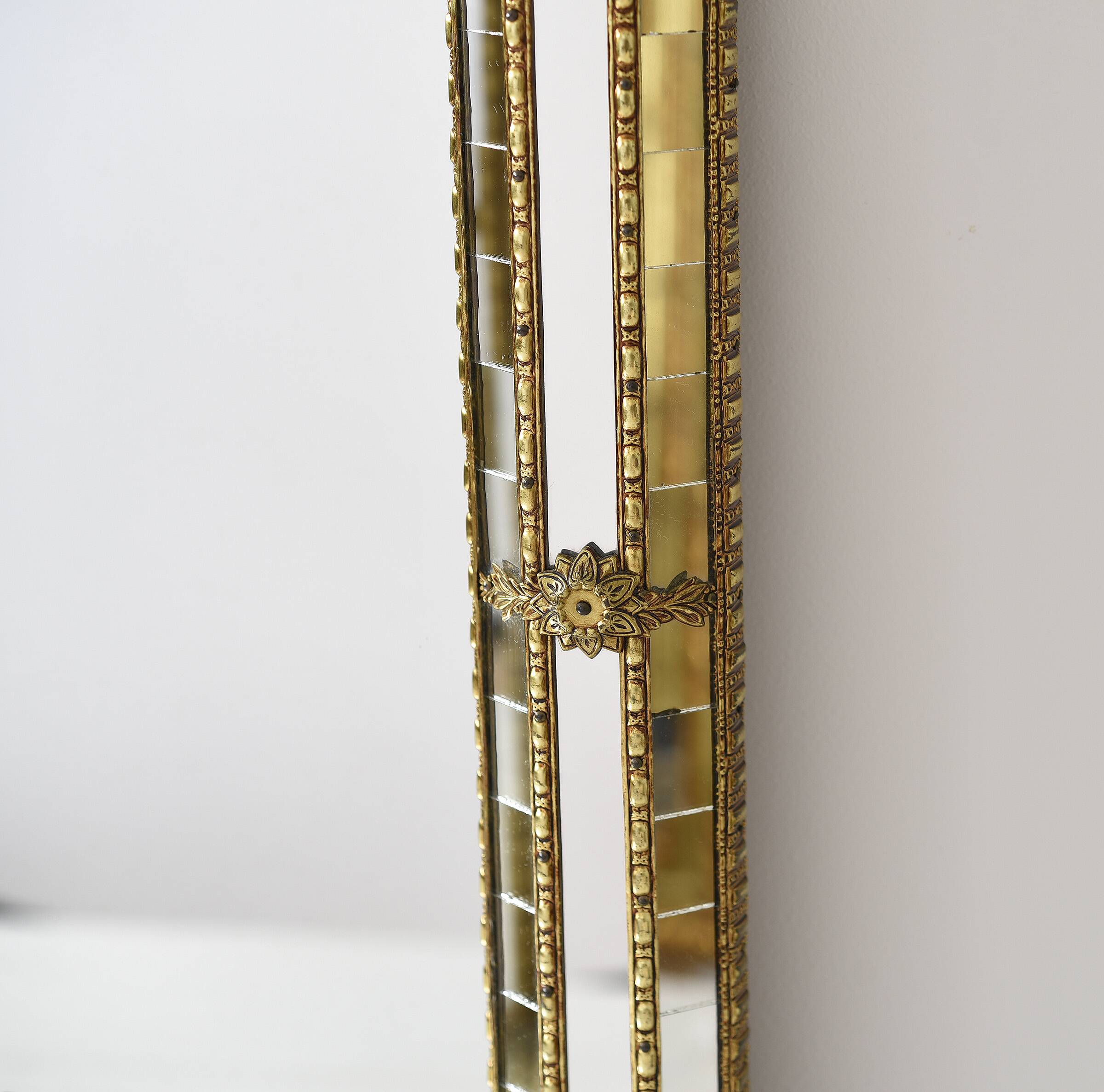 Large Authentic Vintage Venetian Mirror – Hollywood Regency Style