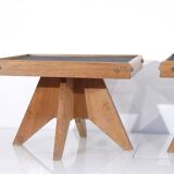 Pair of reconstruction style side tables 1950