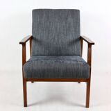 Vintage Black Club Armchair, 1970s