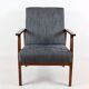 Vintage Black Club Armchair, 1970s