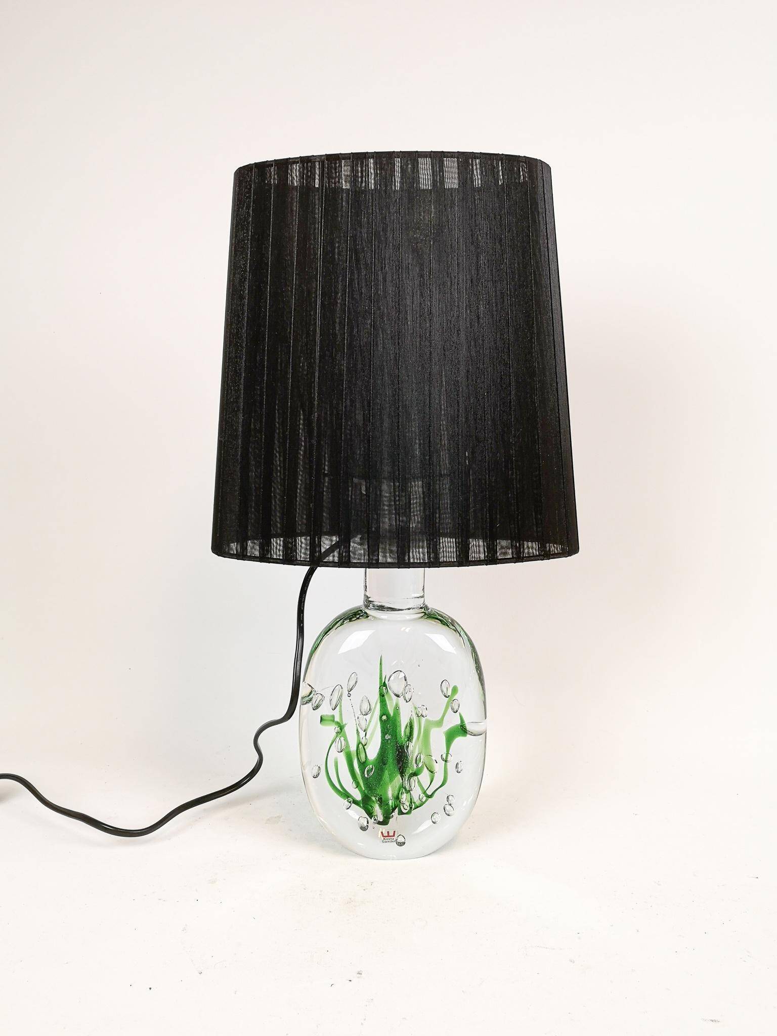 Mid-century table lamp "Seaweed" Kosta Vicke Lindstrand, 1950s, Sweden