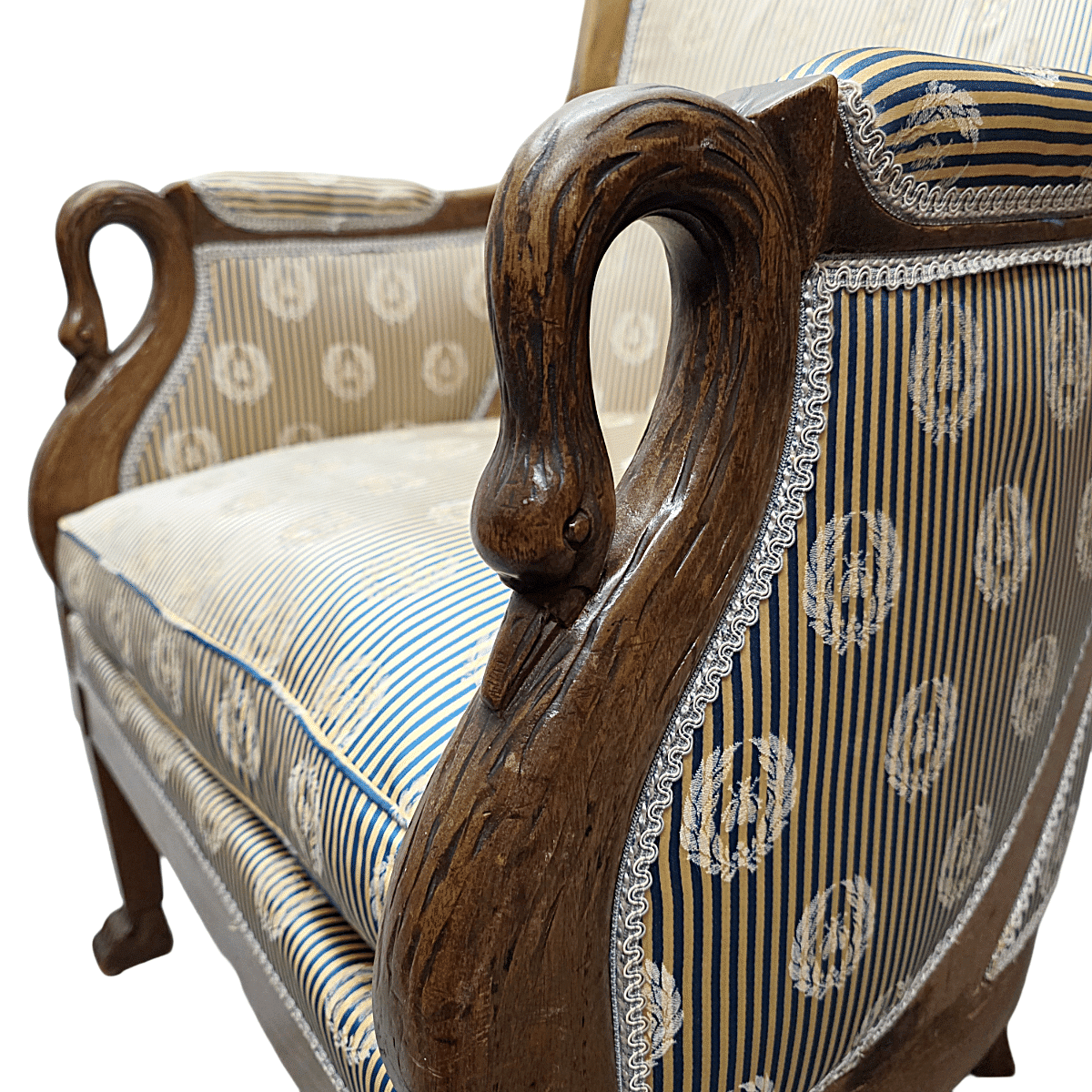 French Empire Bergère with Swan Necks