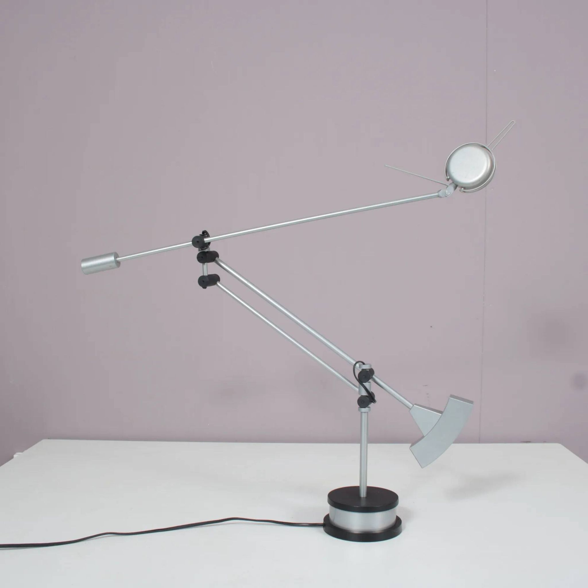 1980s adjustable desk lamp by Edwin Klein for Indoor, Netherlands