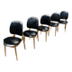 (Lot) 5 Chaises Pégase, Pierre Gurariche pour Baumann