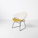 Vintage Harry Bertoia Diamond chair, Knoll, circa 1960s, reupholstered