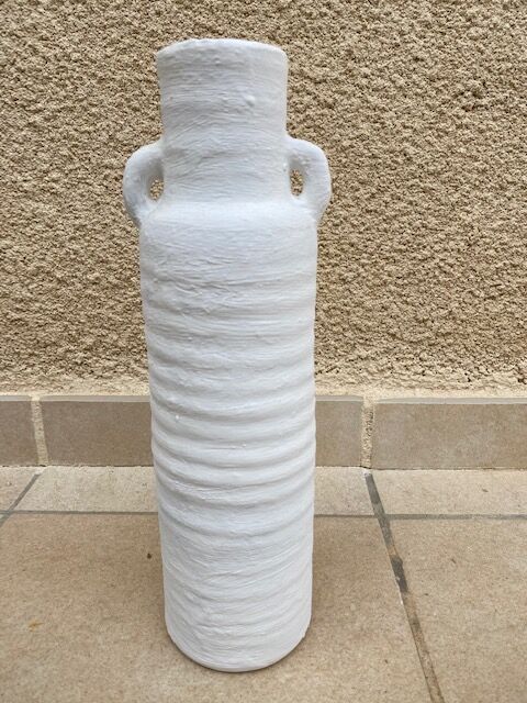 Lot de 3 vases vintage blanchis