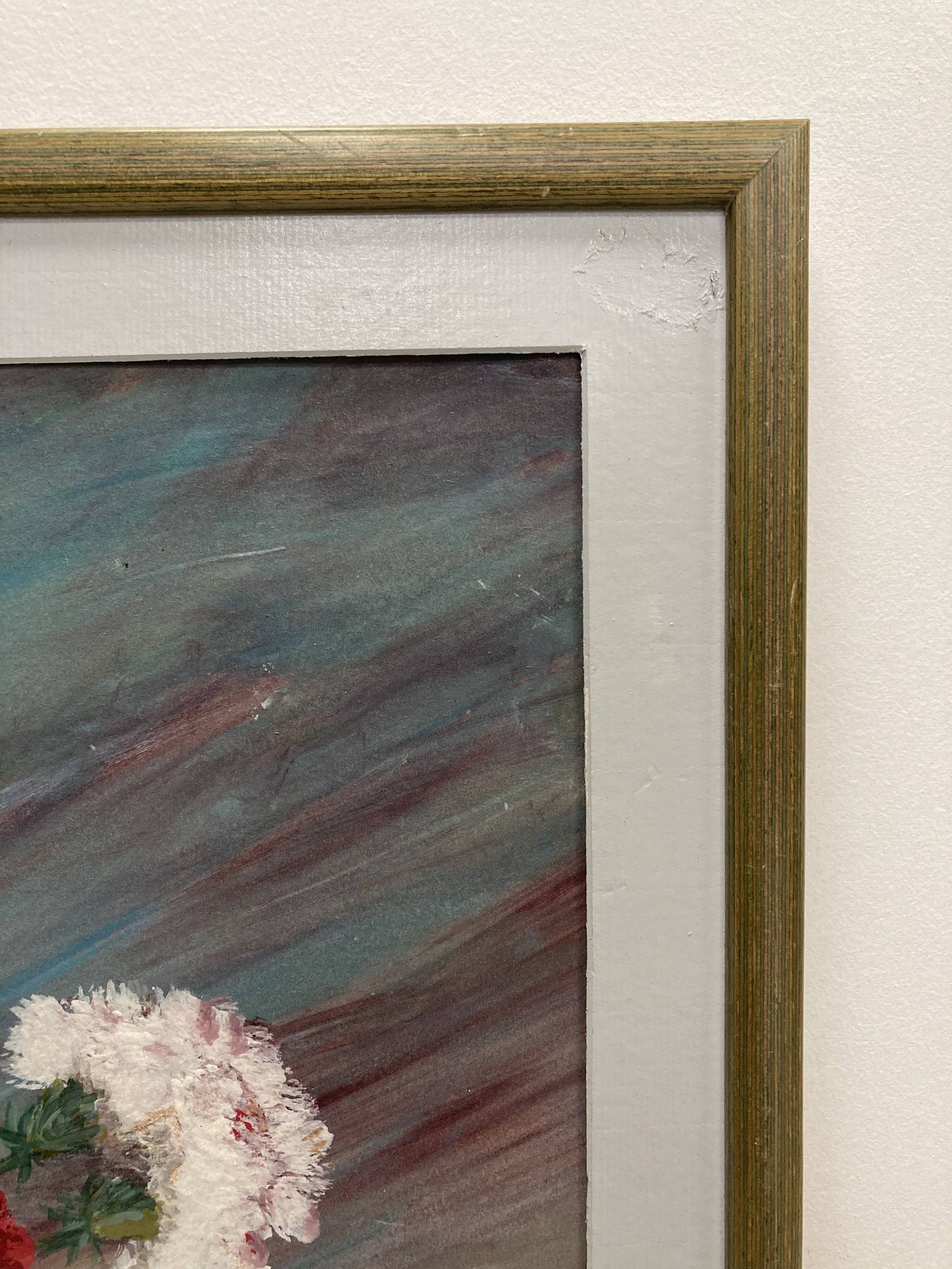 Peinture vintage aux oeillets