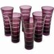 6 wheel-cut glasses 1970