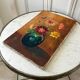 Old oil on canvas painting bouquet of vintage flowers