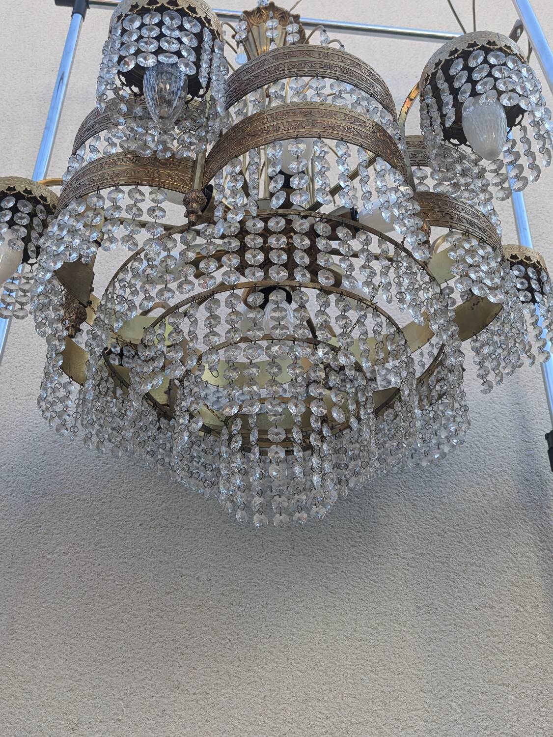 Lustre vintage mid century, Hollywood Regency