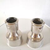 Pair of dansk candle holders in silver metal