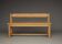 Banc rustique vintage en bois de chêne