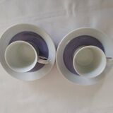 Lot de deux tasses en porcelaine de bernardaud