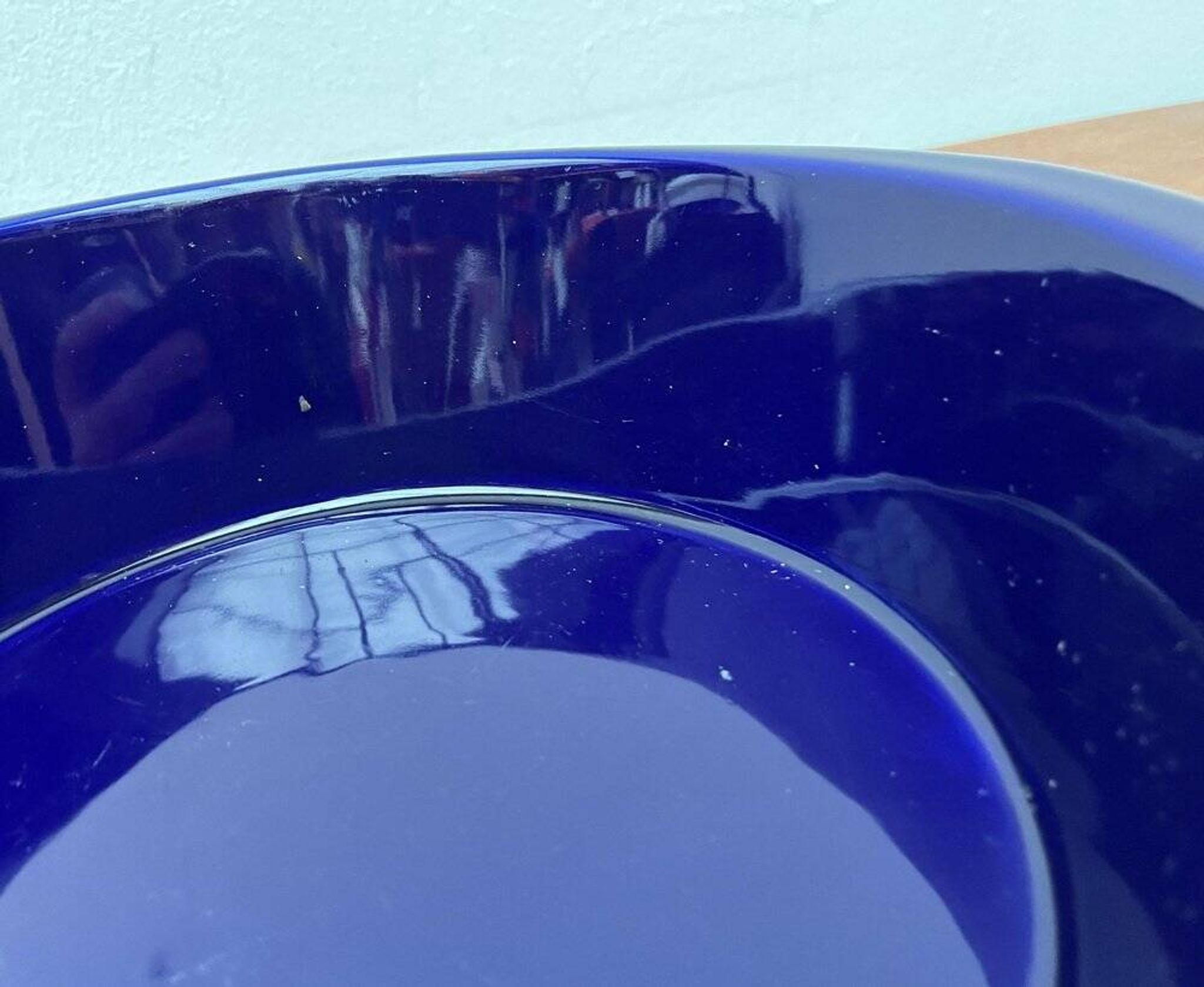 Dark blue ceramic vintage German bowl Lukull by Schönwald