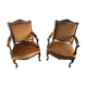 Paire de fauteuils cabriolets