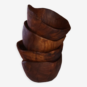 Olive wood cups