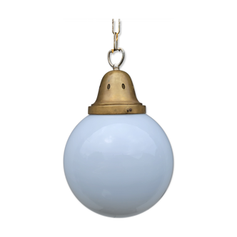 Suspension globe XXL en opaline