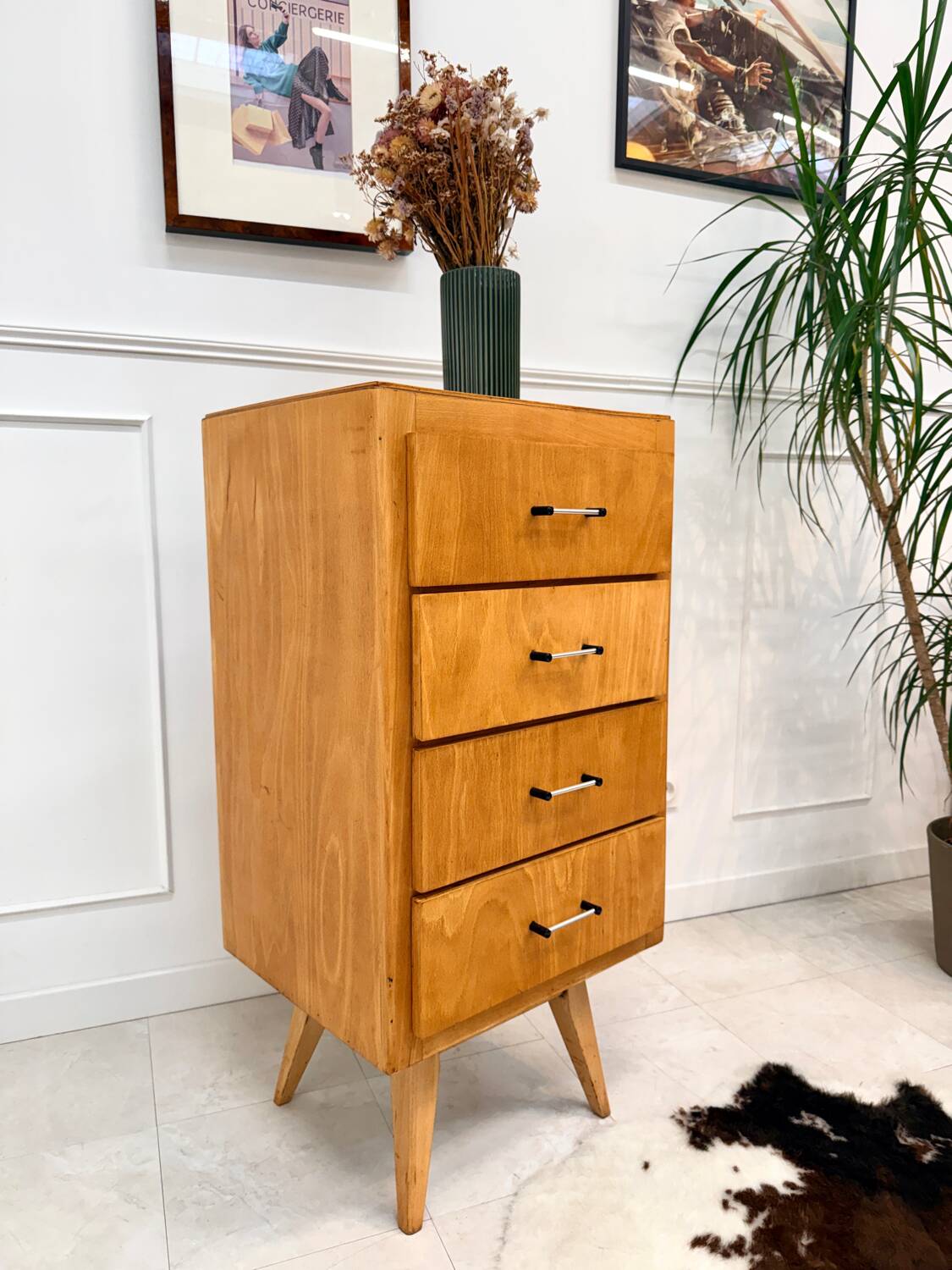 Chiffonnier vintage pieds compas