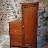 French storage cupboard from the 1920s–1930s – Cupboard with drawers and wardrobe.