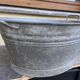 Vintage zinc galvanized basin