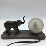 Bedside lamp art deco elephant .