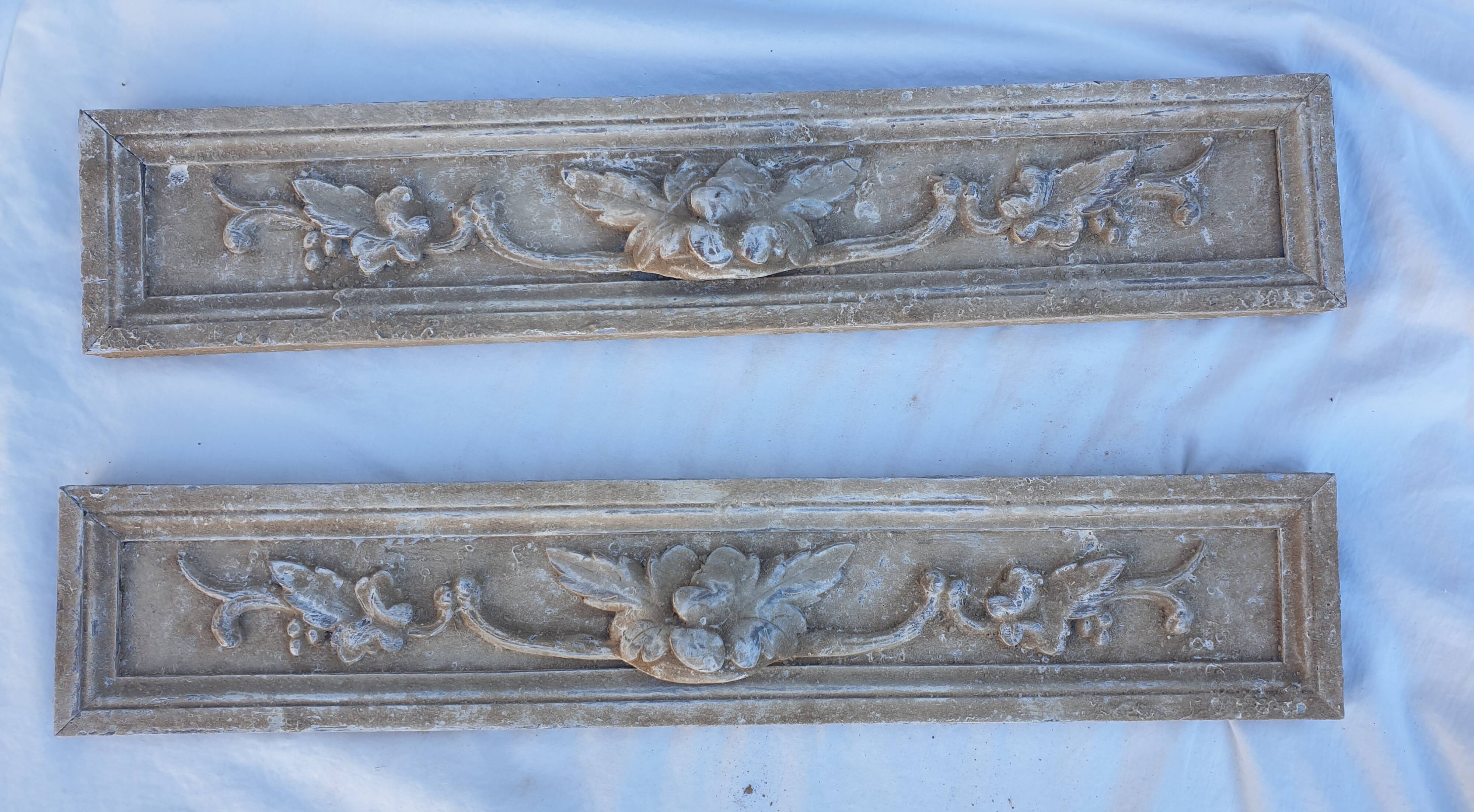 Antique French wood carved pediment vintage wood carving castle decor