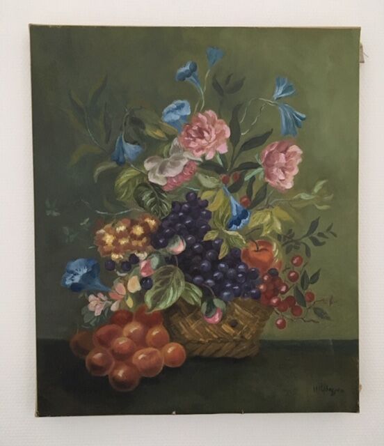 Fruit and Flowers Basket painting