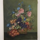 Fruit and Flowers Basket painting