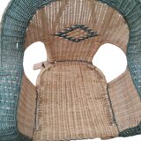 Fauteuil en rotin ancien