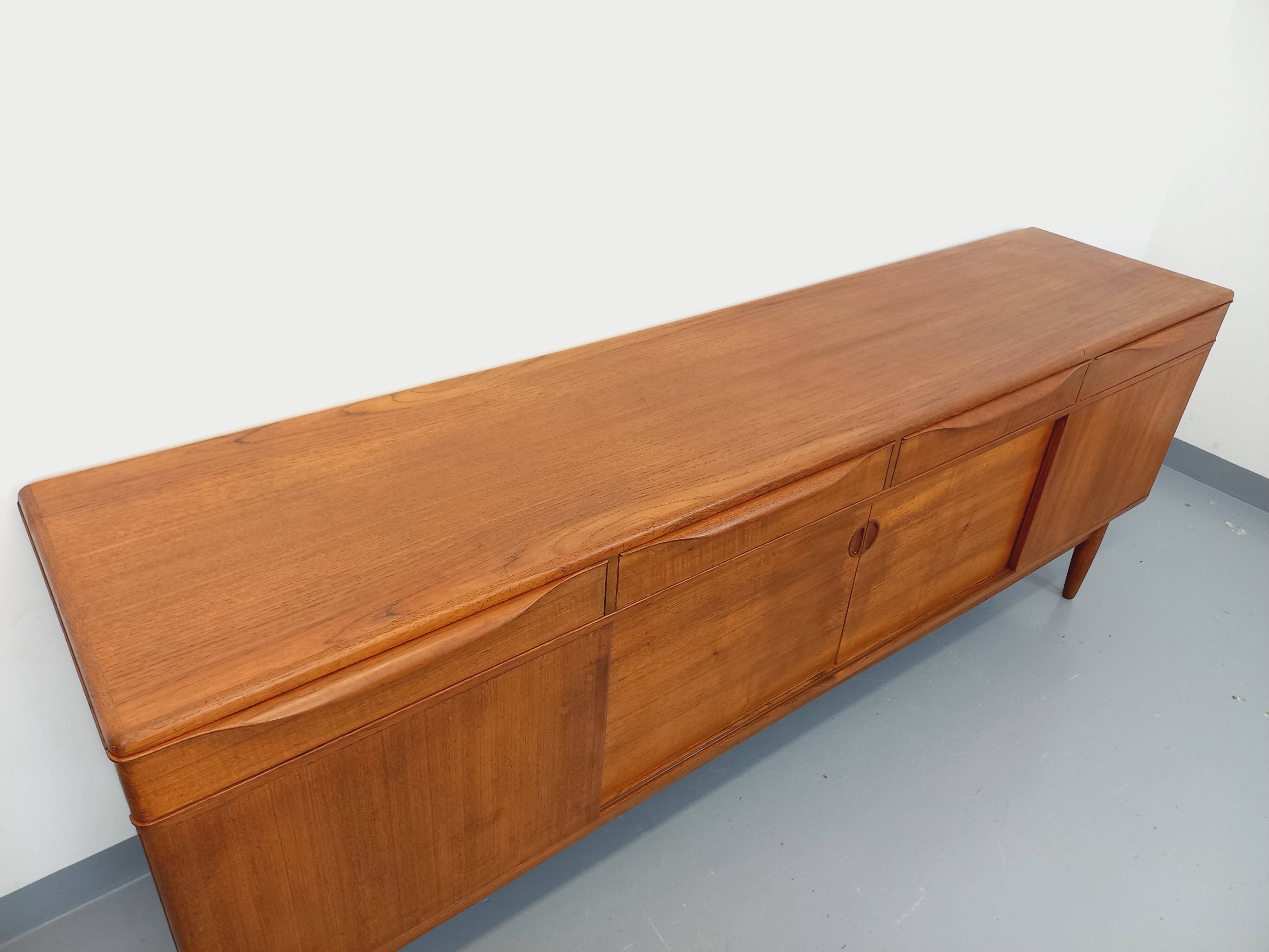 Vintage Scandinavian teak sideboard from the 60s, Johannes Andersen for Samcom