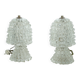 Rare Pair of Ercole Barovier Rostrato table lamps. Italy 1940s