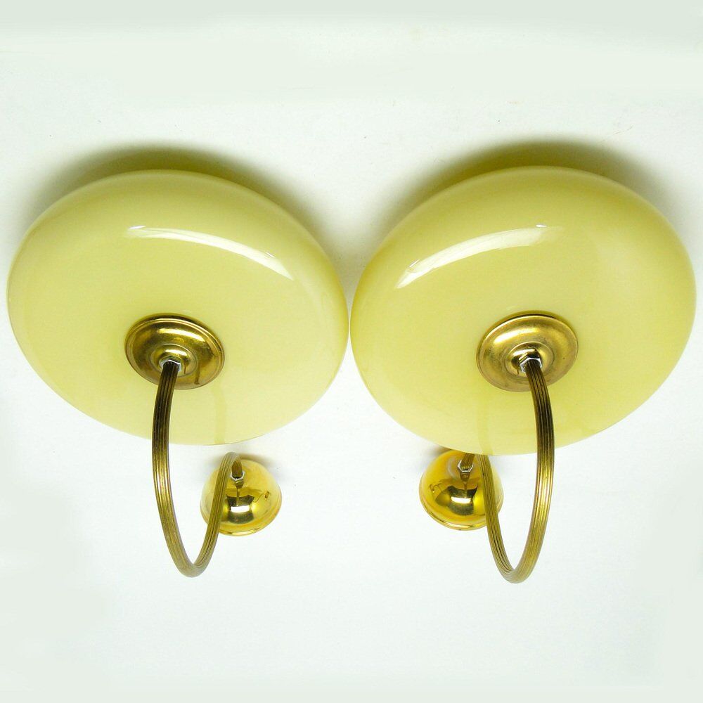 Art Deco sconces, Poland, 1950s, set of 2