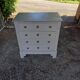 Chest of drawers late nineteenth century patinated gray