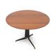 Vintage table with a round top and central base, 1950s.
