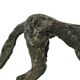 Statue en bronze d'après Alberto Giacometti Sculpture de chien 44 cm