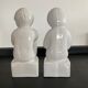 Pair of vintage porcelain bookends