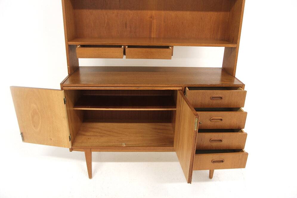 Secrétaire scandinave en teck, Suède, 1960
