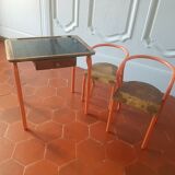 School desk and chairs from the 1950s