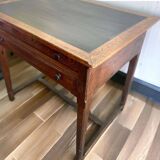 Vintage oak high table / drawing table with deep drawers