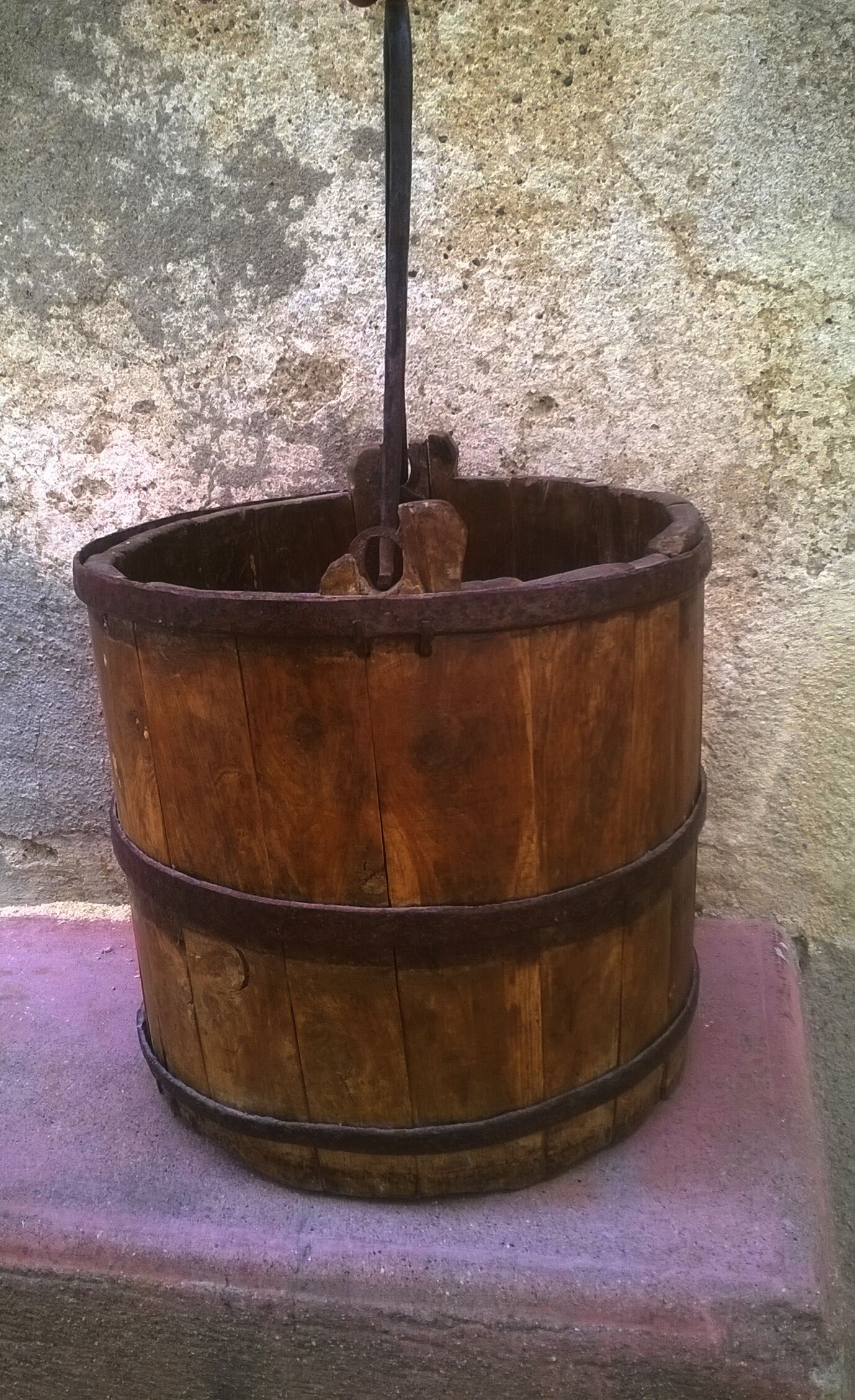 Bucket with old well