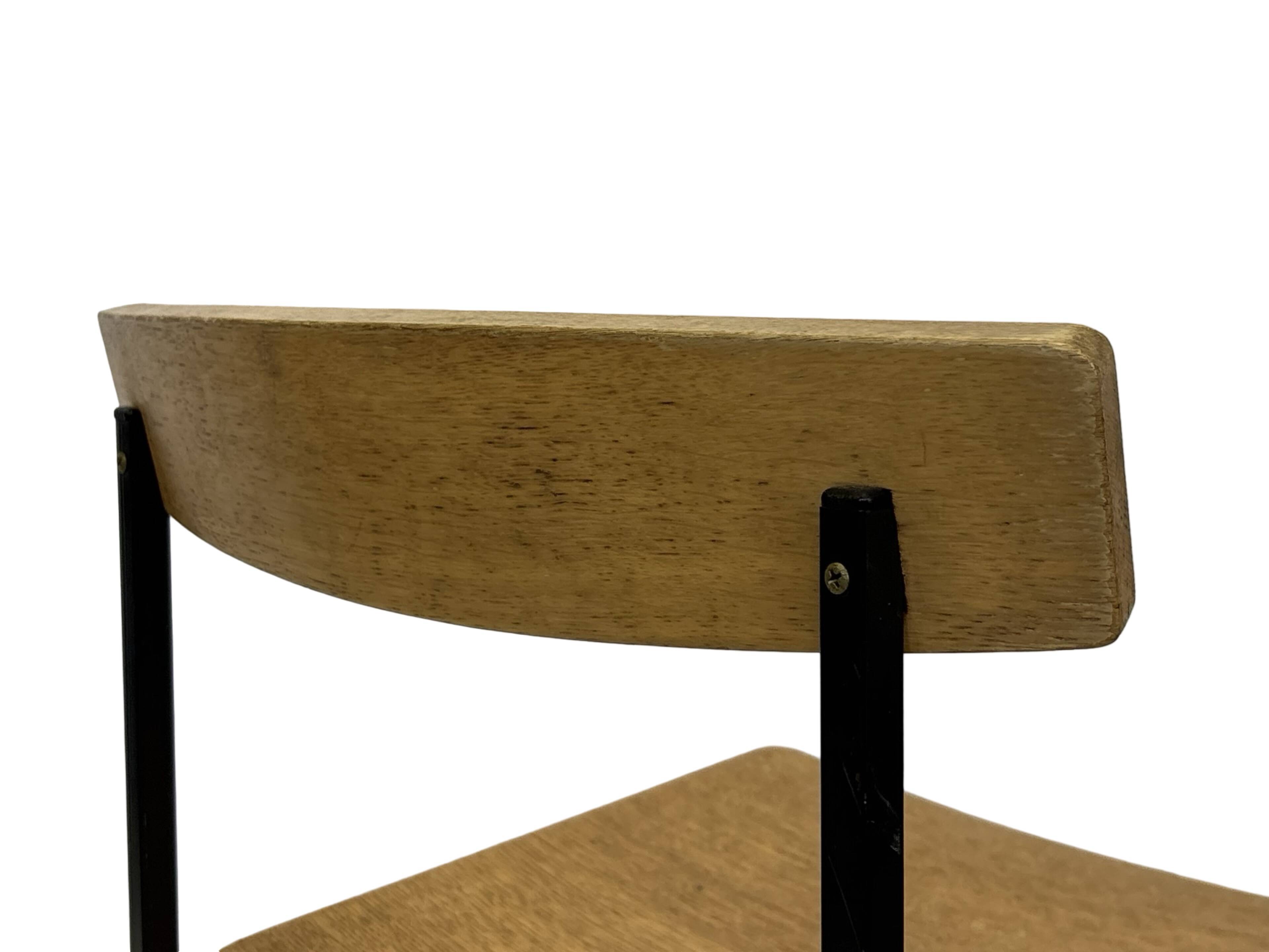 Chaise Auping Carrelle Vintage Bois et Métal design années 50