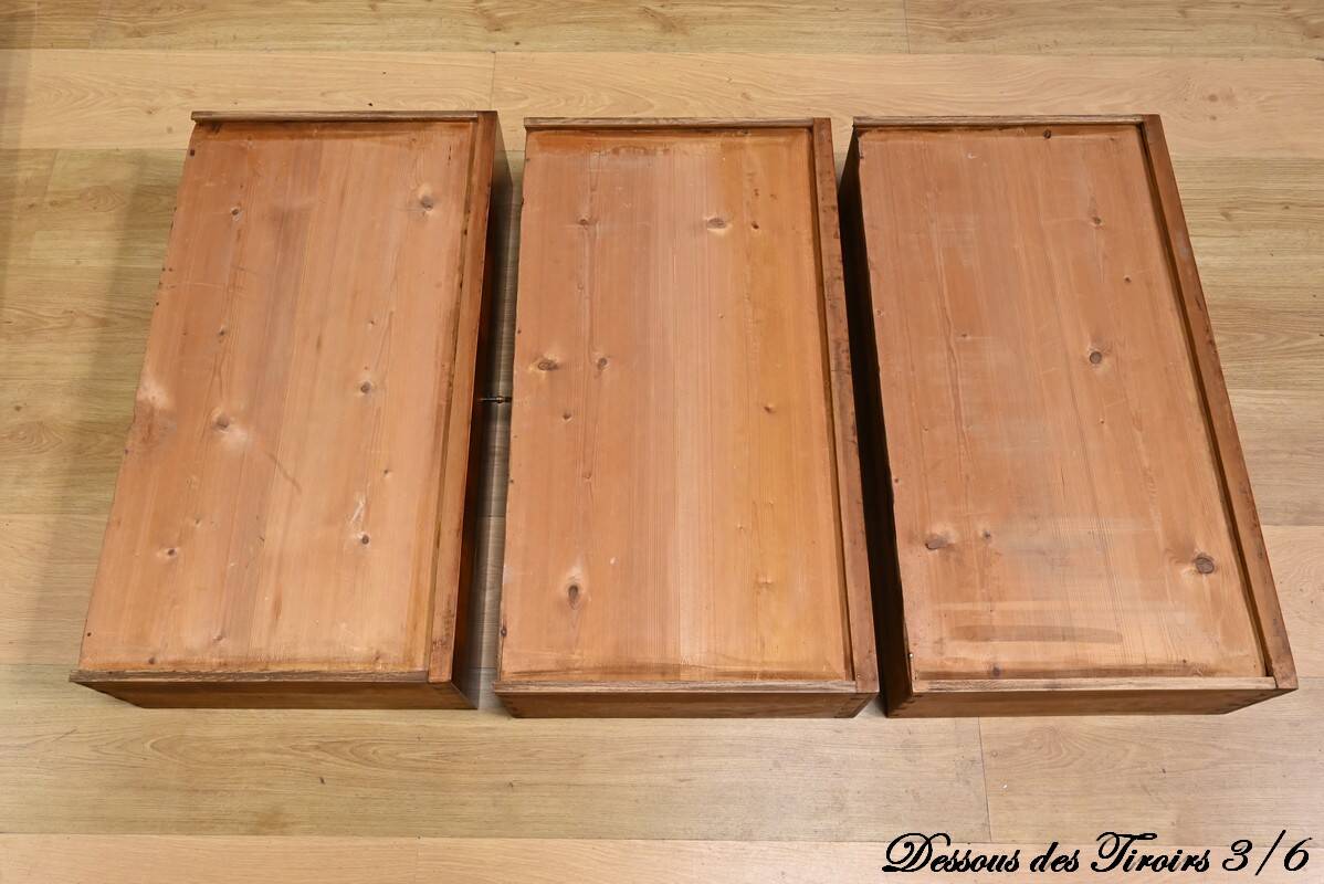 Semainier en ronce d’acajou, époque Restauration – 1ère partie du XIXème s.