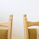 Brutalist Danish Modern Oak Dining Chairs in the style of Henning Kjærnulf