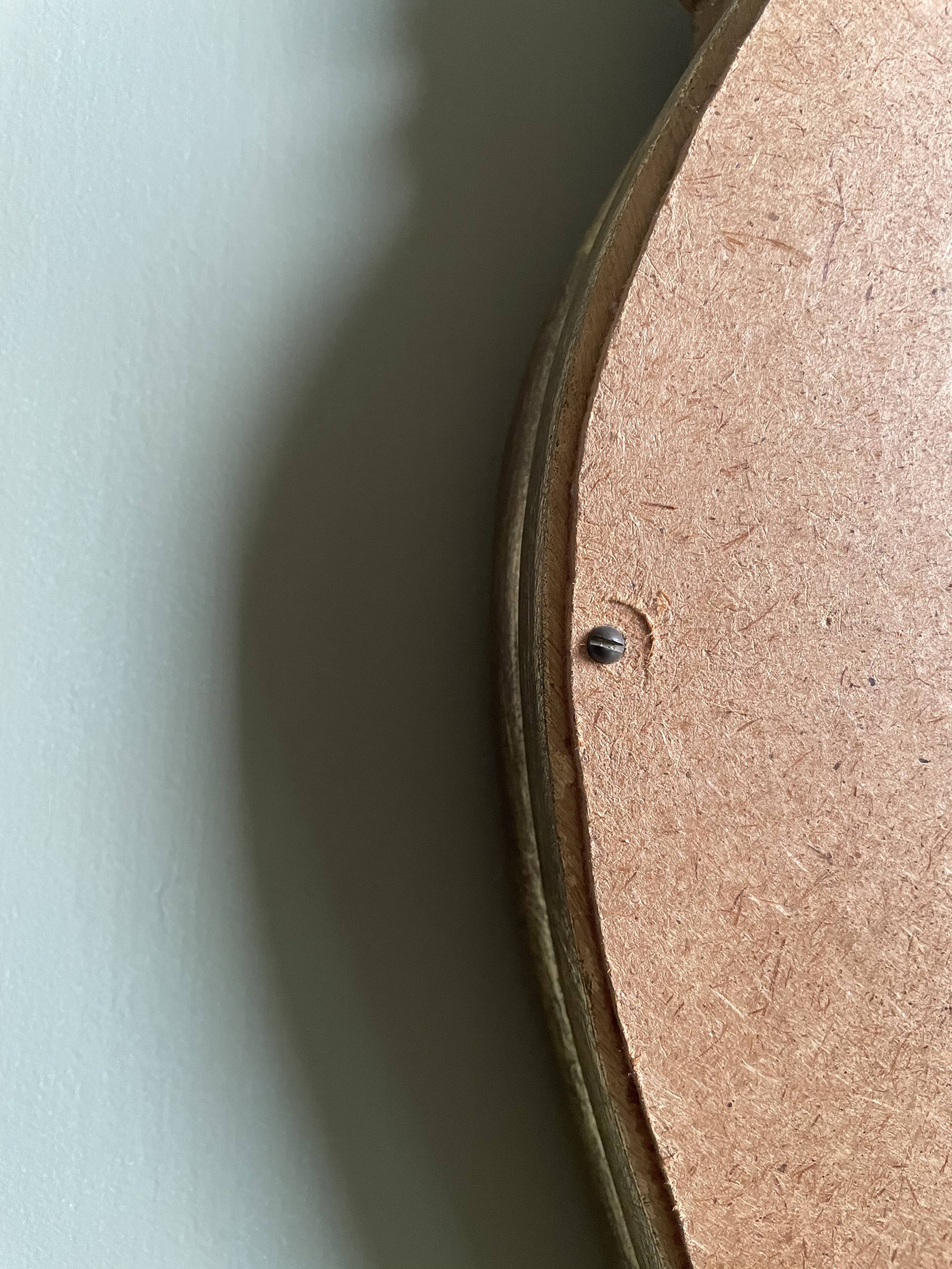 Golden resin shell mirror  46x75cm