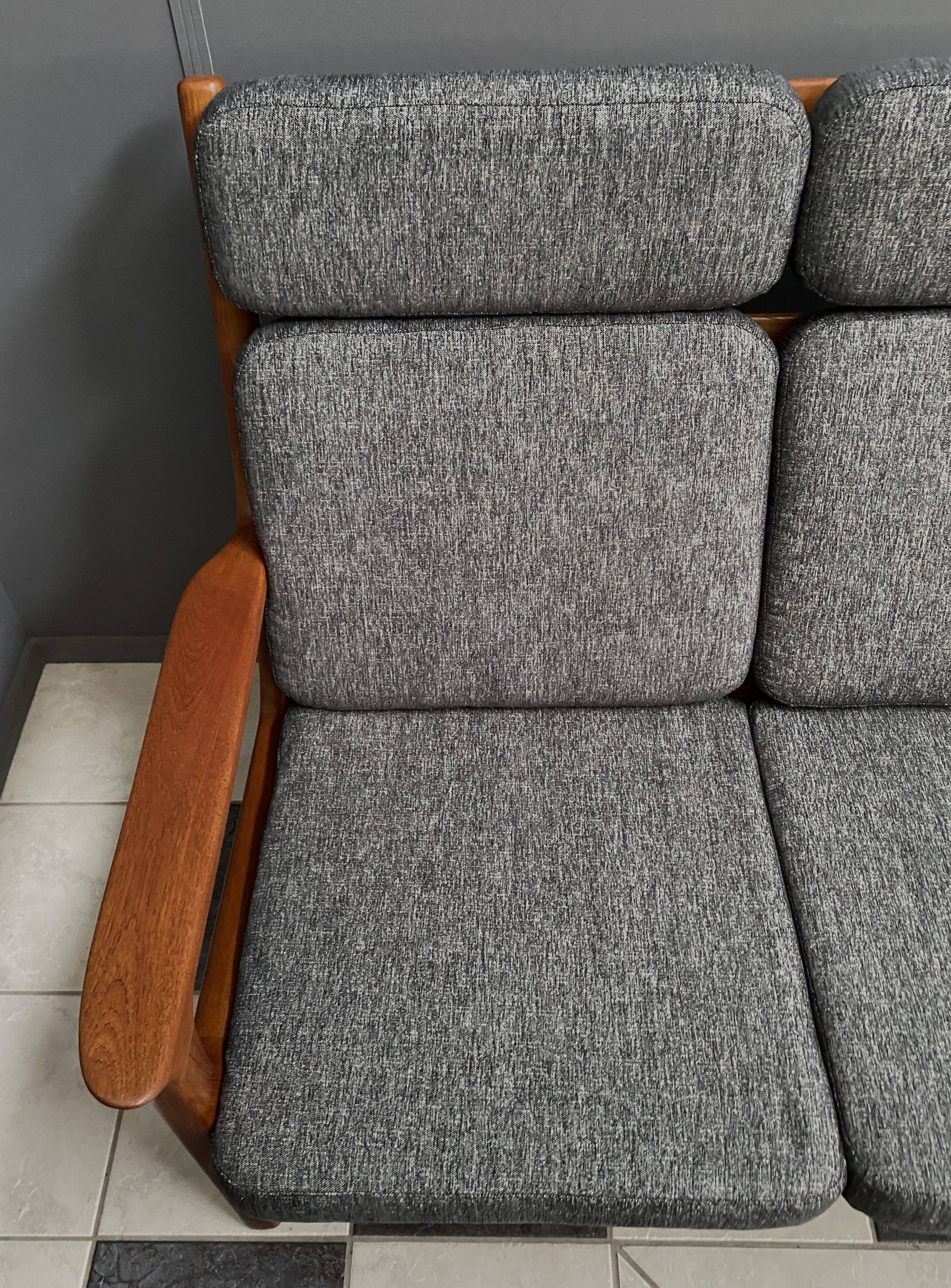 Teak 2 seat sofa by Juul Kristensen for Glostrup Denmark