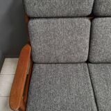 Teak 2 seat sofa by Juul Kristensen for Glostrup Denmark